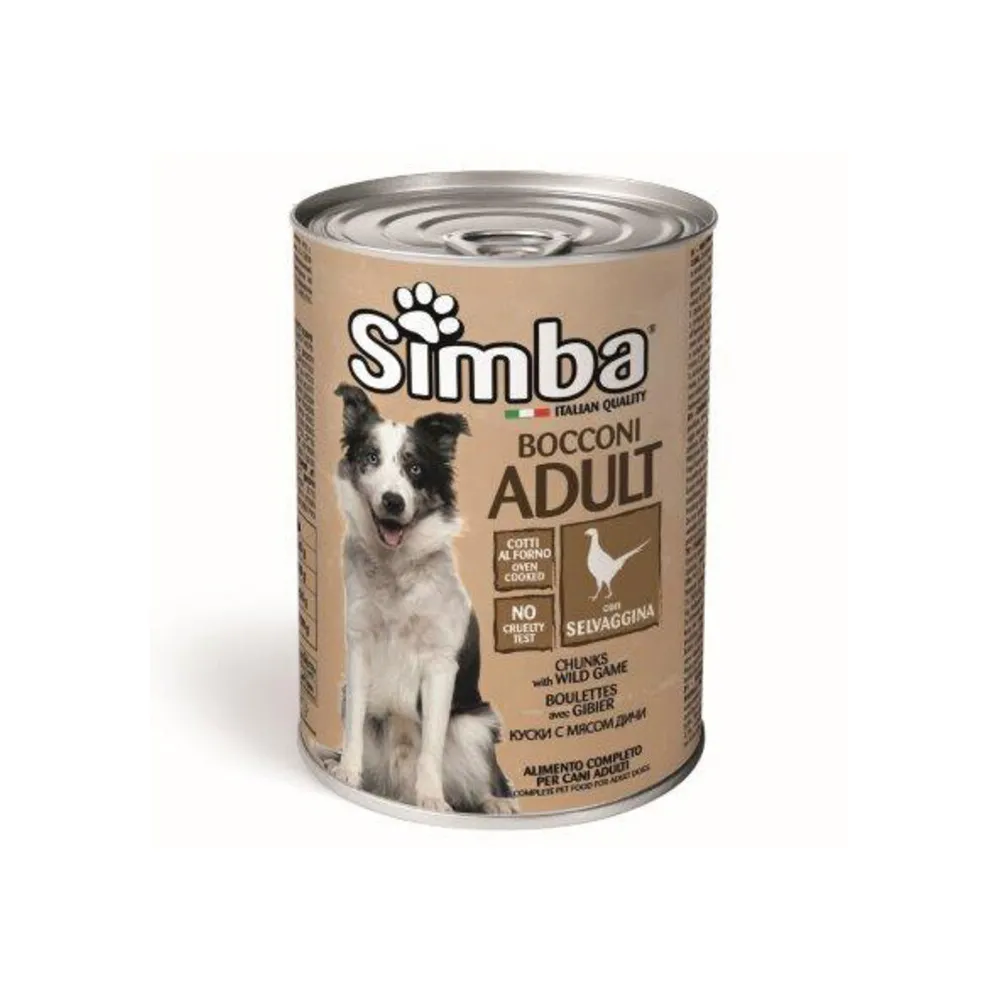 CIBO CANE MONGE SIMBA 415 G BOCCONC SELVAGG (24 CIBO CANE MONGE SIMBA 415 G BOCCONC SELVAGG (24