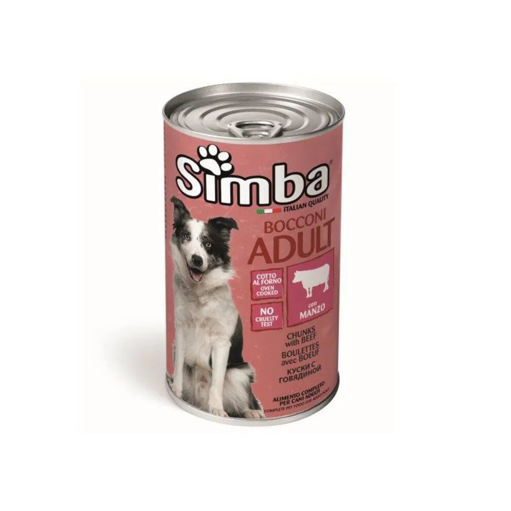 CIBO CANE MONGE SIMBA 1230 G BOCCONC VITELLO CIBO CANE MONGE SIMBA 1230 G BOCCONC VITELLO