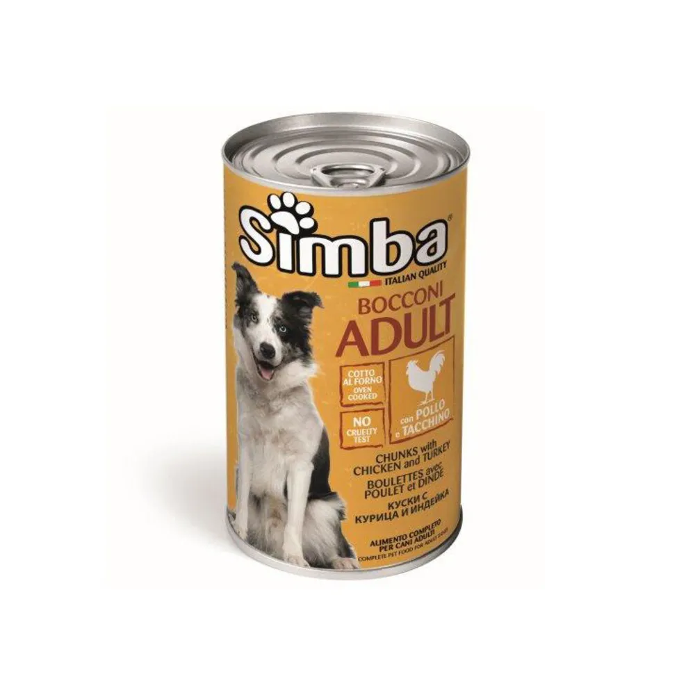 CIBO CANE MONGE SIMBA 1230 G BOCCONC POL TAC CIBO CANE MONGE SIMBA 1230 G BOCCONC POL TAC