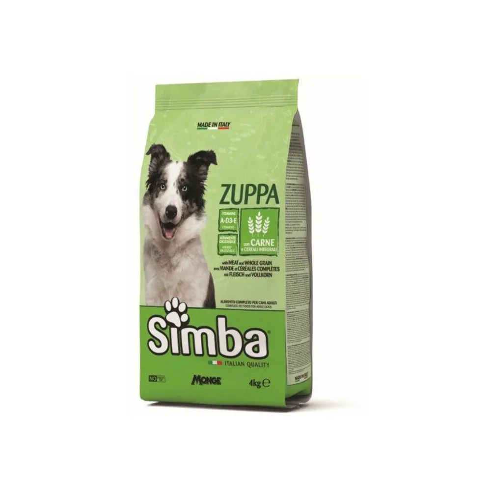 CROCCHETTA CANE MONGE SIMBA 4 KG ZUPPA CARNE E CEREALI CROCCHETTA CANE MONGE SIMBA 4 KG ZUPPA CARNE E CEREALI