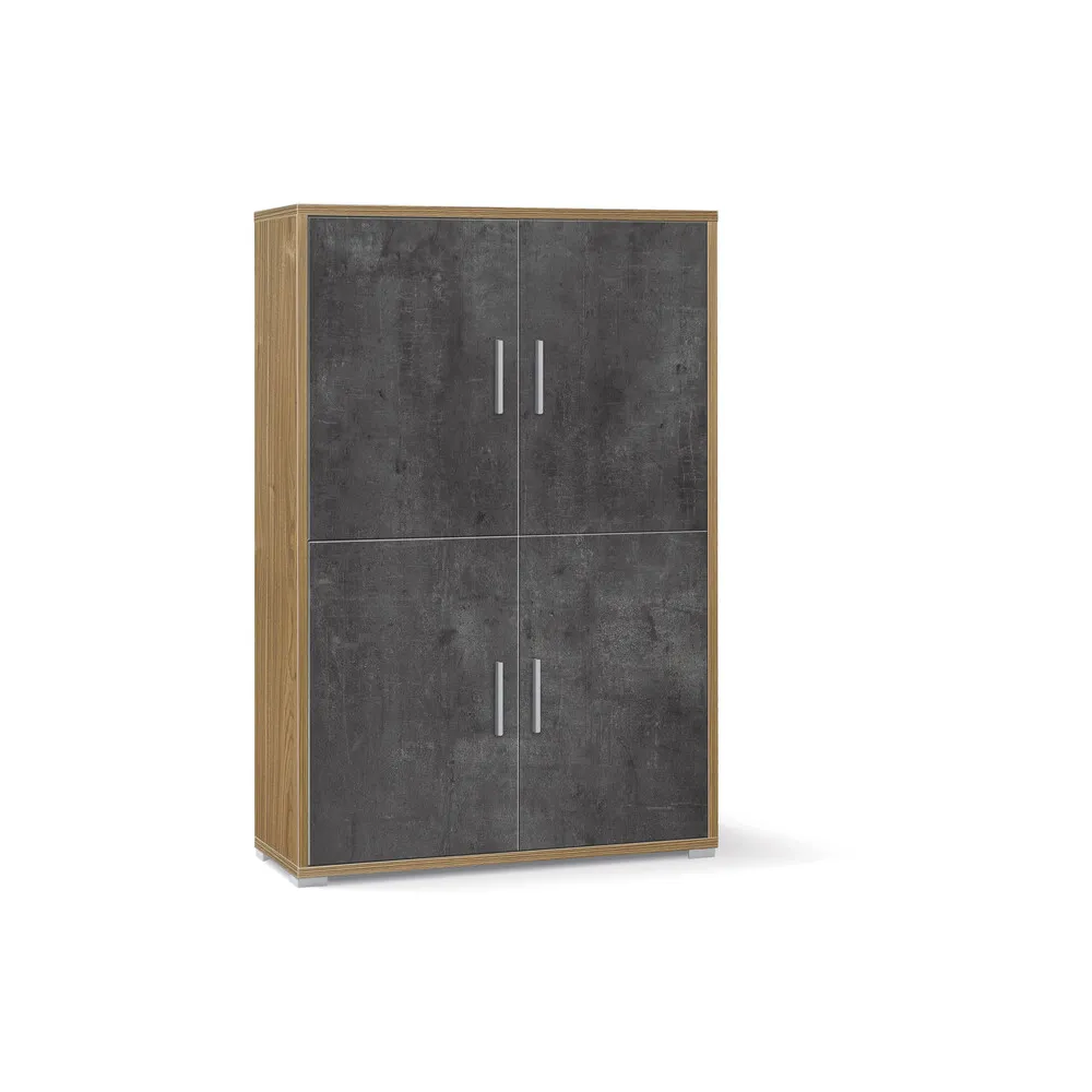 UFFICIO DOUBLE MOBILE 4A 161X108 CM NOCE ST/NERO