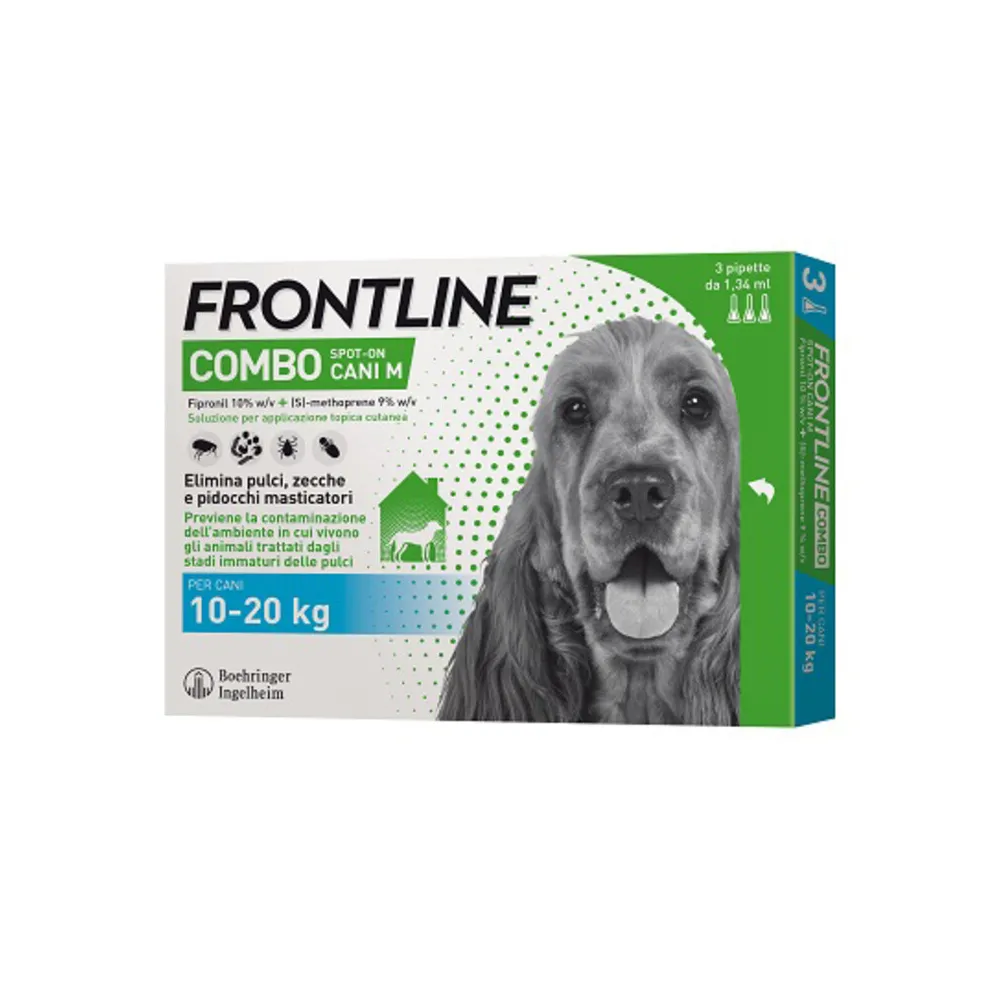 FRONTLINE COMBO 10-20 KG CANI MEDI 3 PIPETTE FRONTLINE COMBO 10-20 KG CANI MEDI 3 PIPETTE