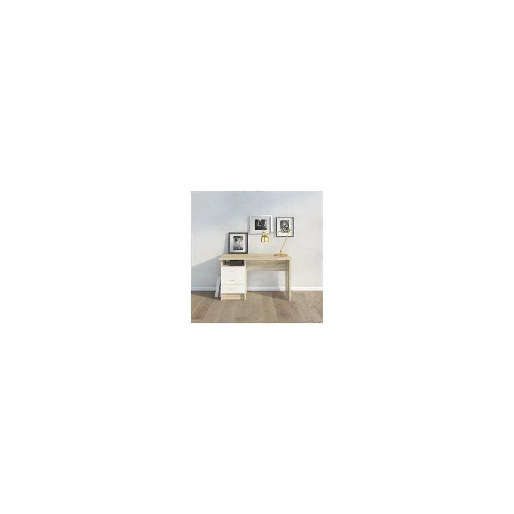KIT SCRIVANIA FUNCTION PLUS 120X48X72 ROVERE BIANCO KIT SCRIVANIA FUNCTION PLUS 120X48X72 ROVERE BIANCO