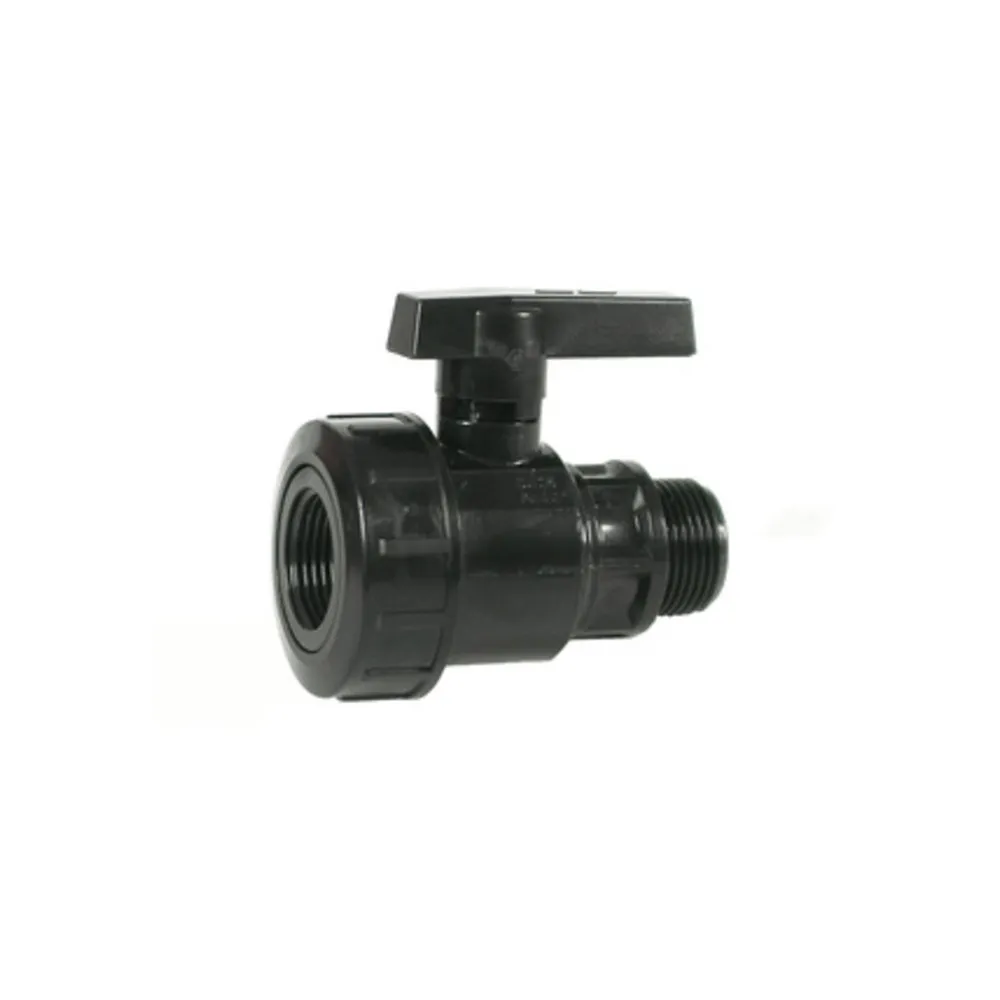 PL RACCORDO POLIPROP VALVOLA A SFERA MF 1 (3
