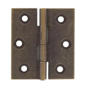 CERNIERA FRESATA PIANA OTTONE BRONZ 40X35 MM** (24