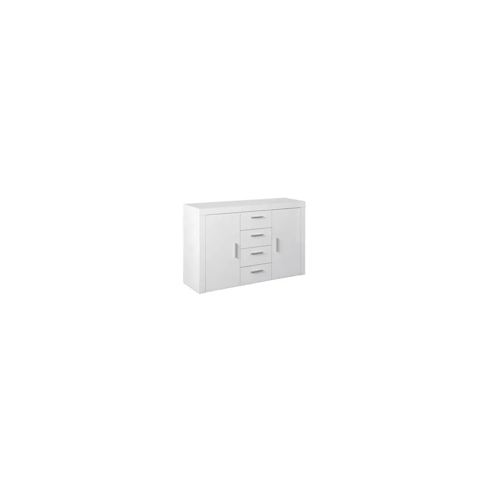 MOBILE 2 ANTE + 4 CASSETTI 134X40XH86 CM LACC. BIAN MOBILE 2 ANTE + 4 CASSETTI 134X40XH86 CM LACC. BIAN