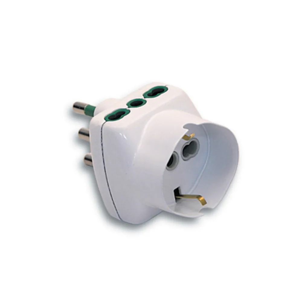 FME 87.240 BL ADATTATATORE 16A 2P+T 2 BIPAS SCHUKO