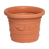 VASO IN PLASTICA FESTONATO D 40XH30 CM PRESTIGE