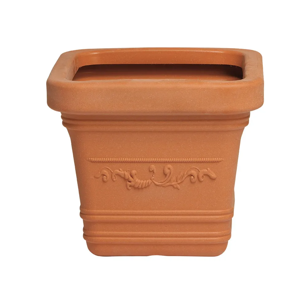 VASO IN PLASTICA FESTONATO 40X40XH35 CM PRESTIGE VASO IN PLASTICA FESTONATO 40X40XH35 CM PRESTIGE