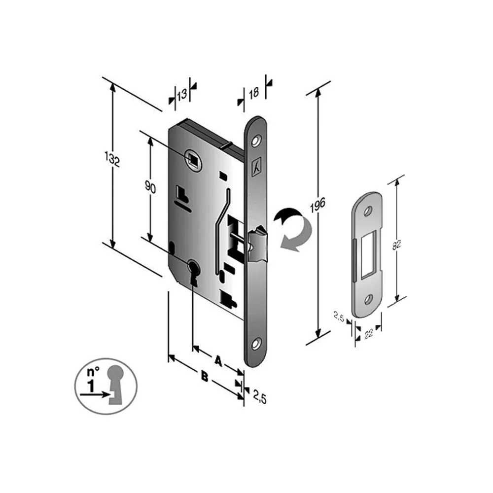 BL PATENT B. SOFT 8/90 SCROCCO CENTR. BT E50 CROM (6