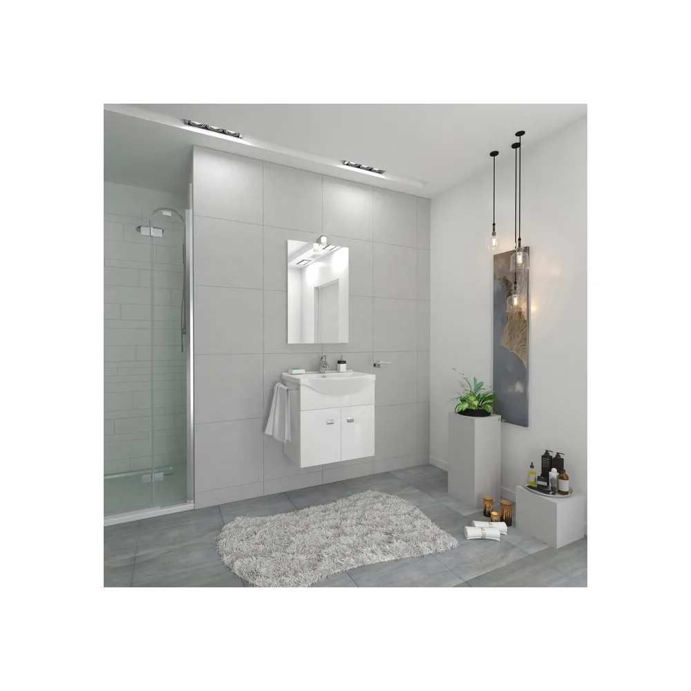 MOBILE BAGNO EMMA 58 SOSP. C/SPECCHIO BIANCO MOBILE BAGNO EMMA 58 SOSP. C/SPECCHIO BIANCO