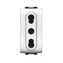 LIFE 4045 WH PRESA BIVALENTE BIANCO (12
