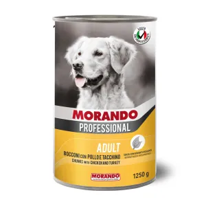 CIBO CANE MORANDO LATT 1250 G POLLO TACCHINO (12