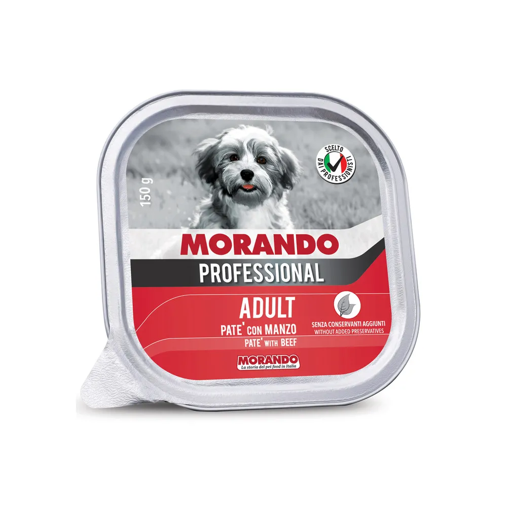 CIBO CANE MORANDO VSC 150 G PATE MANZO (22 CIBO CANE MORANDO VSC 150 G PATE MANZO (22