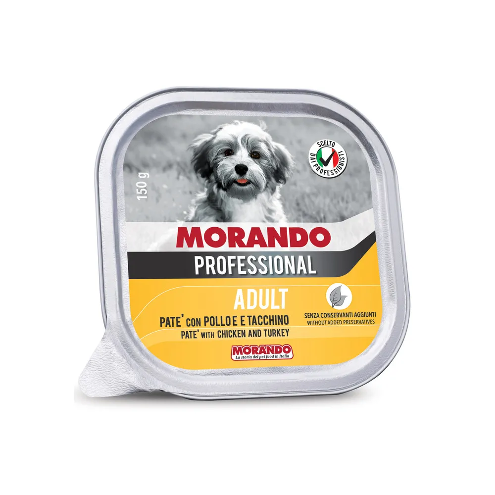 CIBO CANE MORANDO VSC 150 G PATE POLLO TACCHIN (22 CIBO CANE MORANDO VSC 150 G PATE POLLO TACCHIN (22