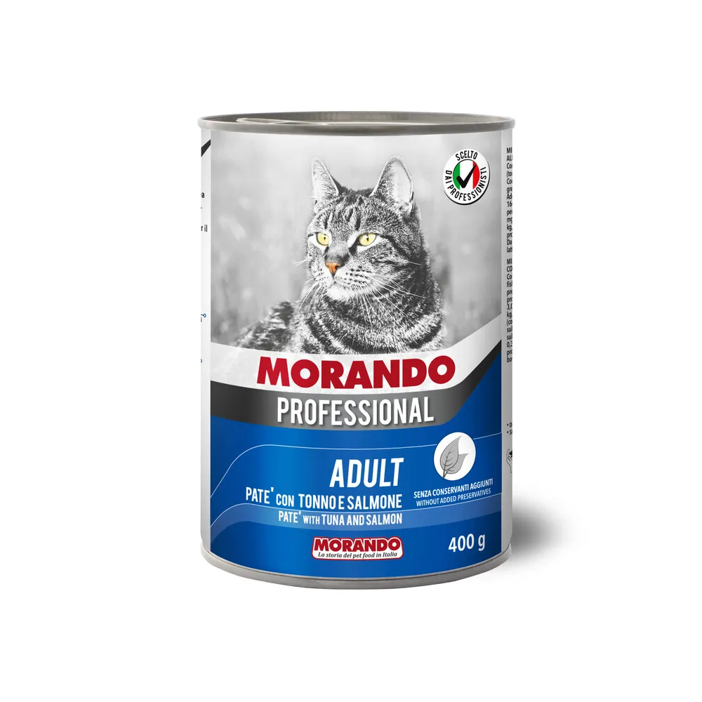 CIBO GATTO MORANDO LATT 400 G PAT TONNO SALMON (24 CIBO GATTO MORANDO LATT 400 G PAT TONNO SALMON (24