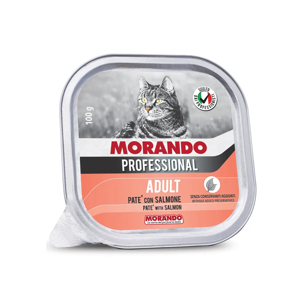 CIBO GATTO MORANDO VSC 100 G PATE SALMONE (32 CIBO GATTO MORANDO VSC 100 G PATE SALMONE (32