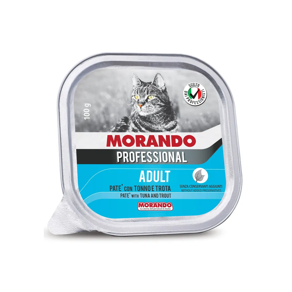 CIBO GATTO MORANDO VSC 100 G PATE TONNO E TROTA (32 CIBO GATTO MORANDO VSC 100 G PATE TONNO E TROTA (32