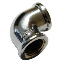 IDRAULICA - GOMITO FF 90 OTTONE CROMATO D 3/4 (10
