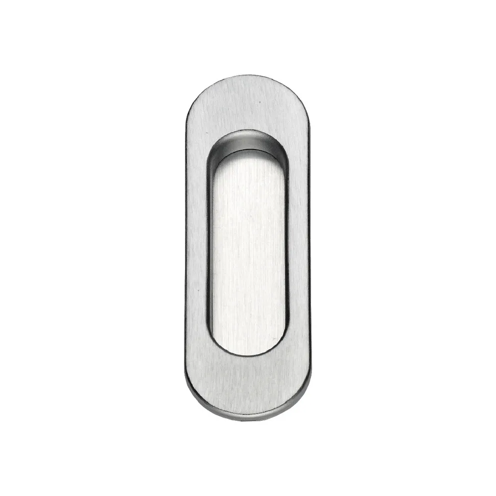 MANIGLIA OVALE P/PORTA SCORR S/FORO OTT CRO SAT (10