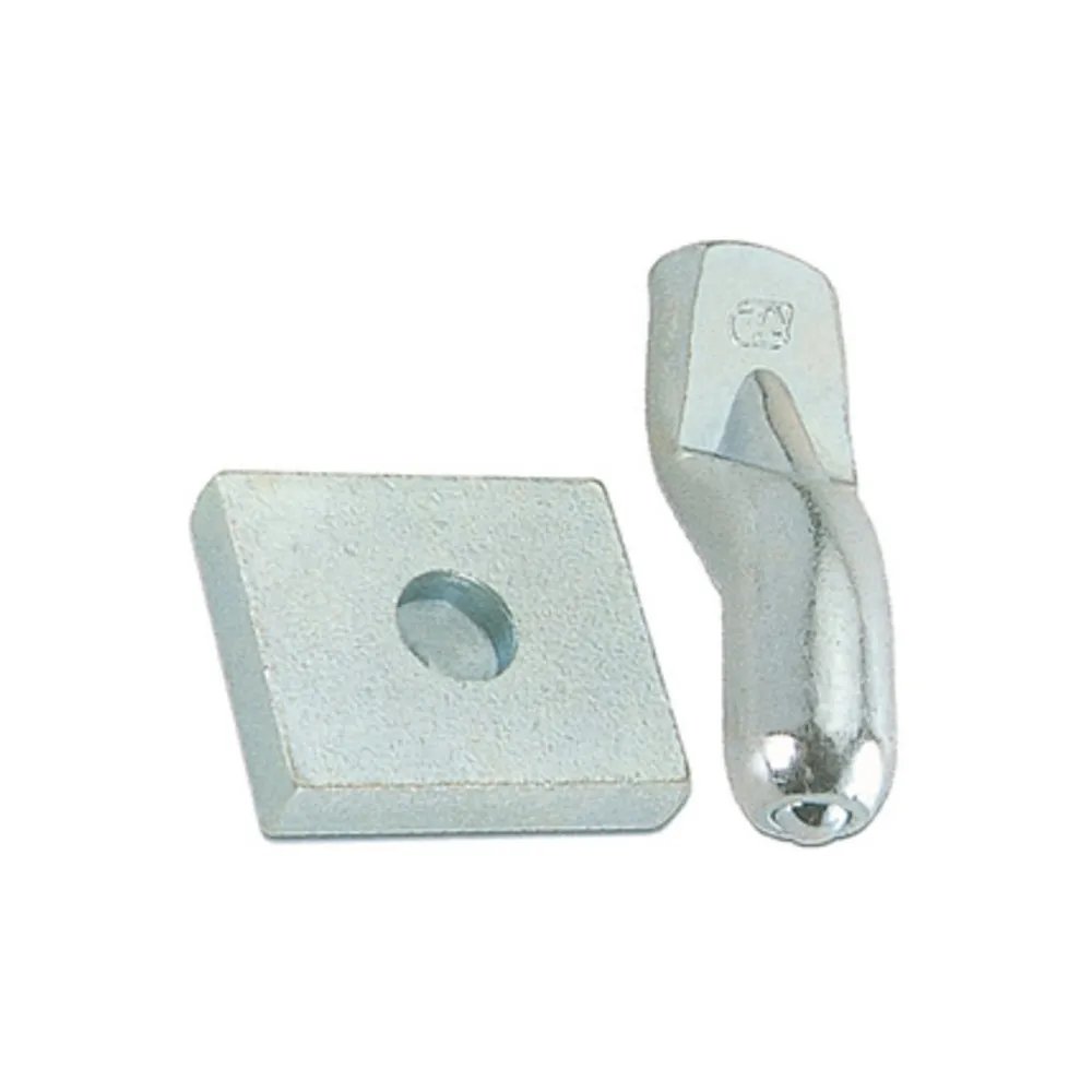 BS PIASTRA C/PERNO P/CARDINE D 20 MM ACC ZIN (5