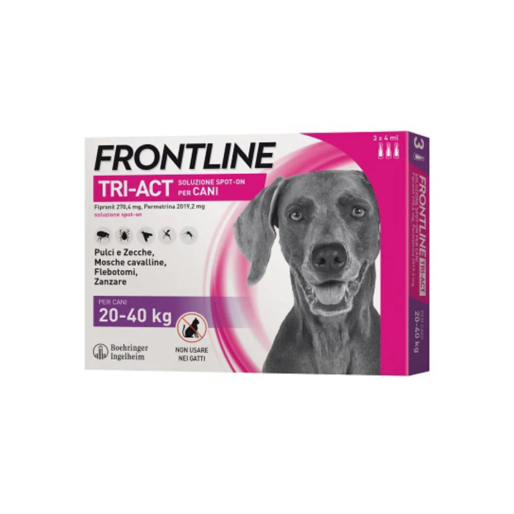 FRONTLINE TRI-ACT 20-40 KG 3 PIPETTE