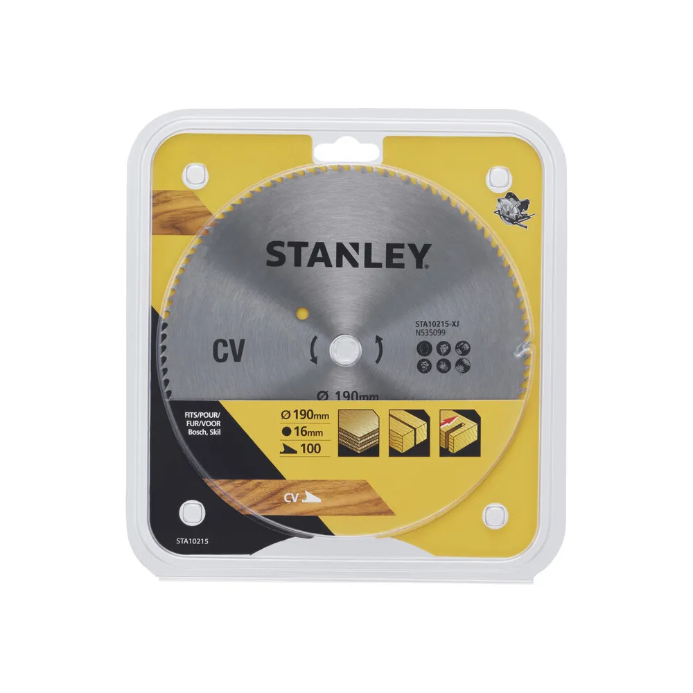 PIRANHA STANLEY STA10215 (X10215) LAMA CIRCOLARE CROM. MM.190