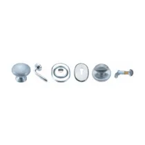 PORTA BLINDATA KIT ACCESSORI DX CROMO SATINATO