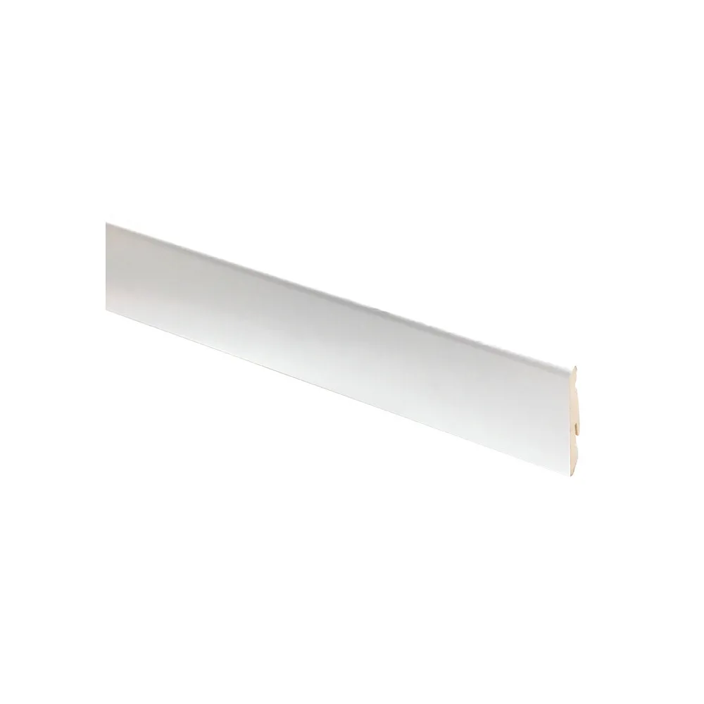 BATTISCOPA 58X14 MM MDF 240 CM BIANCO MDF (10 BATTISCOPA 58X14 MM MDF 240 CM BIANCO MDF (10