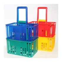 CESTELLO PORTABOTTIGLIE 6 POSTI COLORI ASSORTITI (5