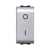 LIFE 4009 TEC INTERRUTTORE BIPOLARE ARGENTO SATIN (12