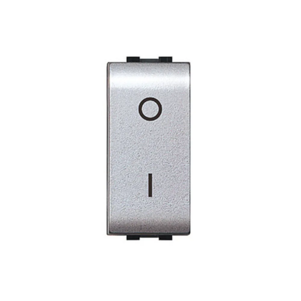 LIFE 4009 TEC INTERRUTTORE BIPOLARE ARGENTO SATIN (12 LIFE 4009 TEC INTERRUTTORE BIPOLARE ARGENTO SATIN (12