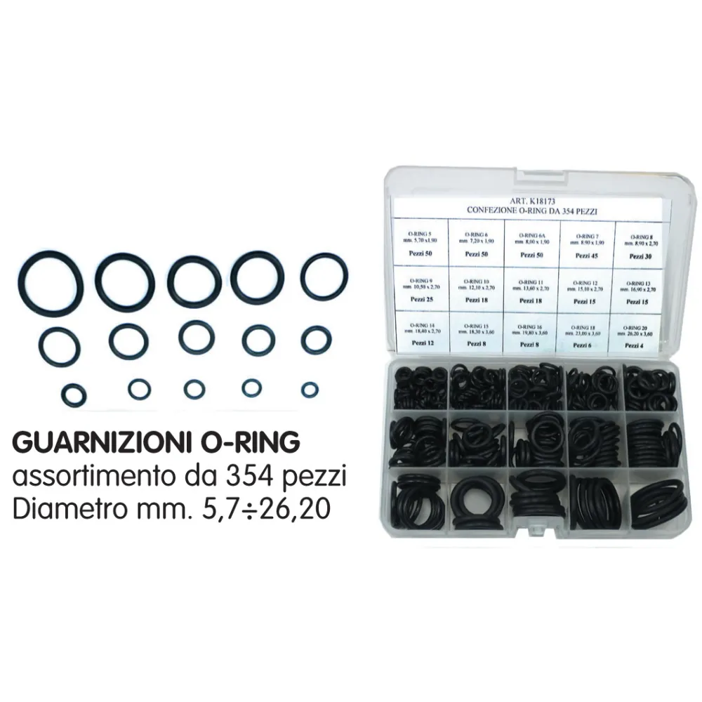 CASSETTA O-RING MISTA 354 PZ CASSETTA O-RING MISTA 354 PZ