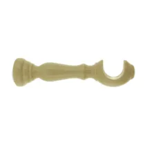 SUPPORTO LEGNO P/BASTONE NATURALE 10 CM 2 PZ