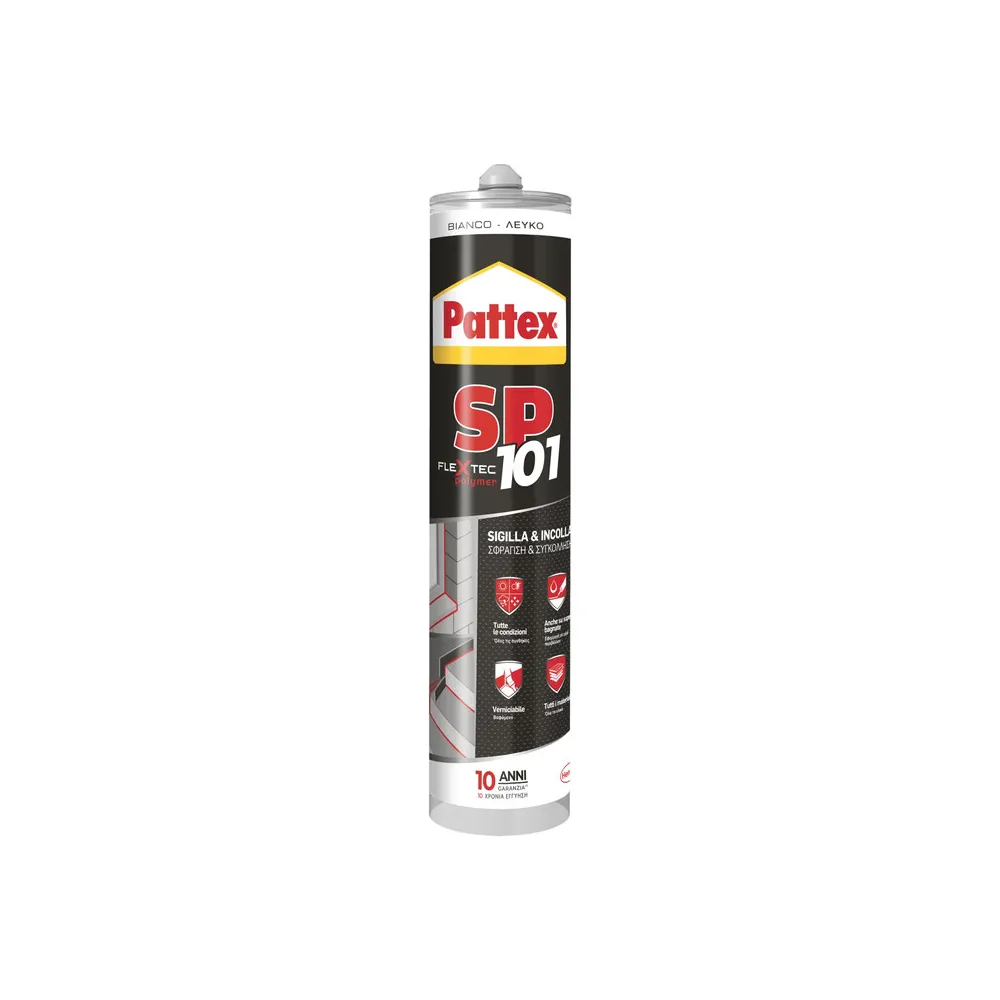PATTEX SILICONE SP101 BIANCO 280 ML CARTUC. (12 PATTEX SILICONE SP101 BIANCO 280 ML CARTUC. (12