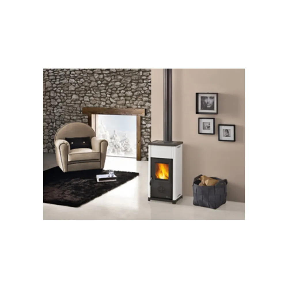 STUFA LEGNA  6.6 KW TEA BIANCO