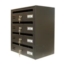 CASSETTA POSTALE ALUBOX CUBO/R 4 38