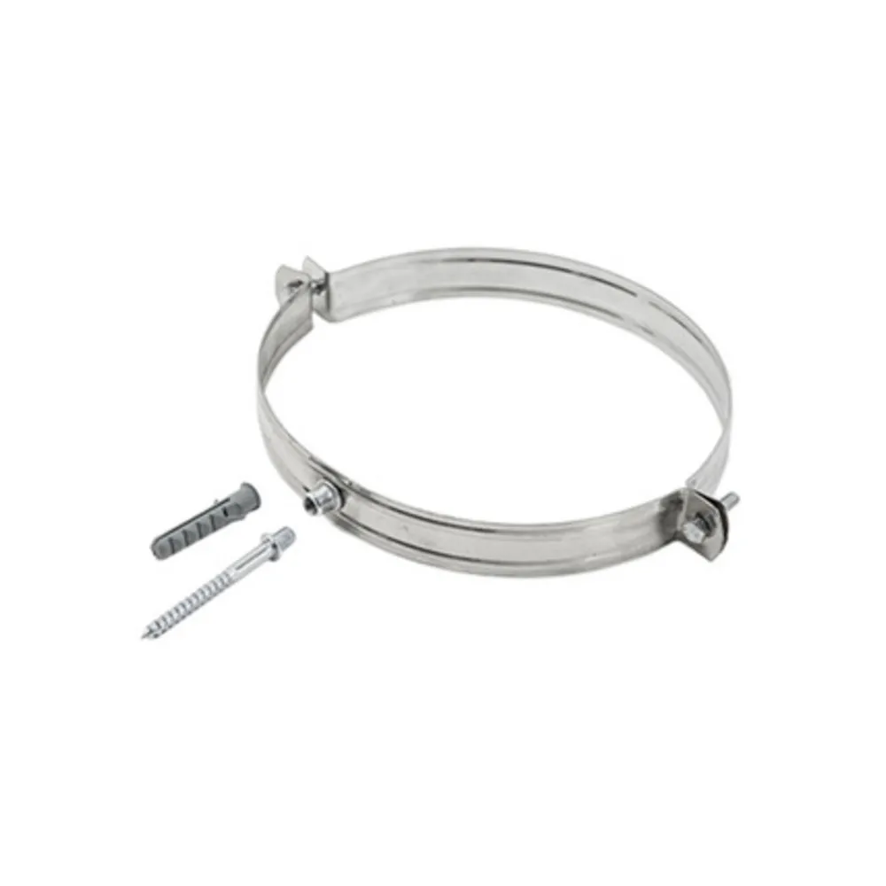 COLLARE INOX C/TASSELLO P/TUBO STUFA 10CM (10