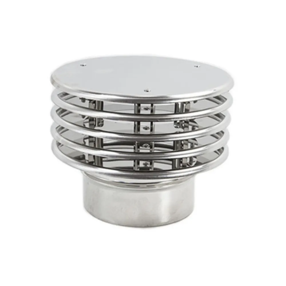 TERMINALE INOX A LAMELLA D 12 CM (2