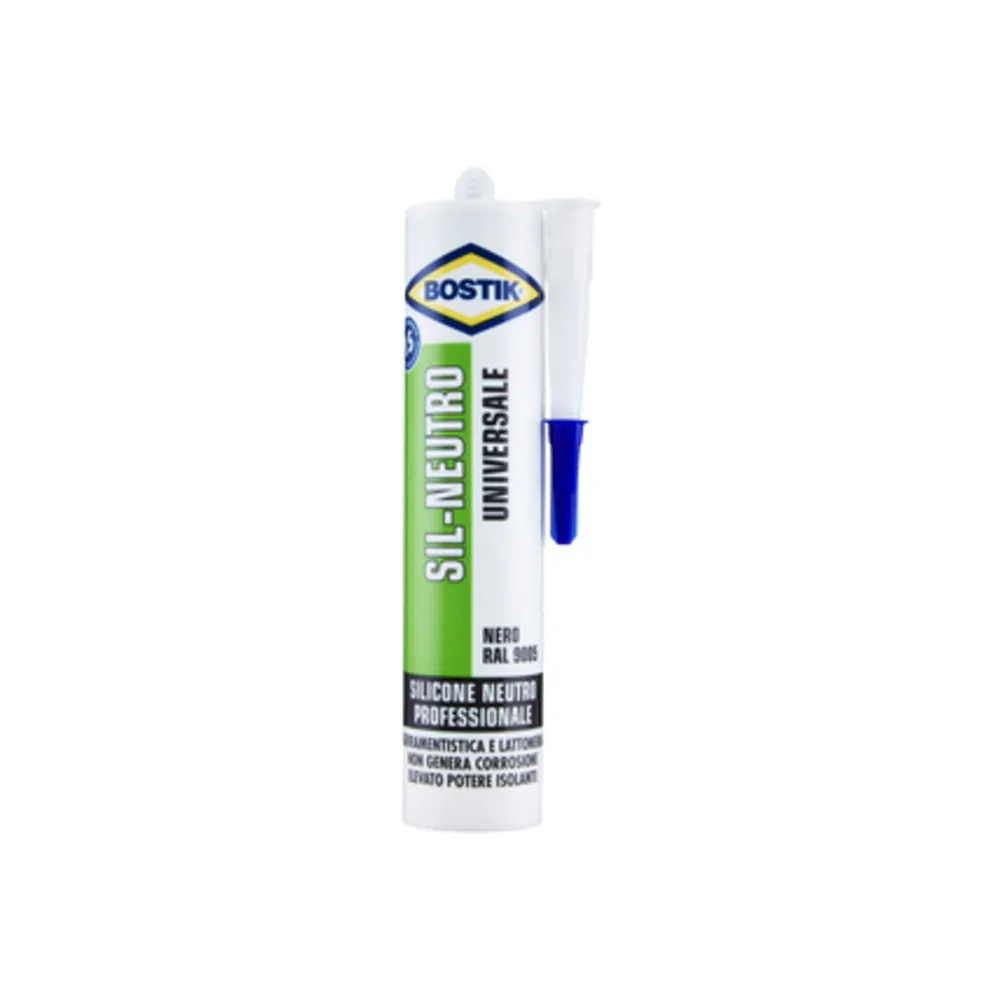 BOSTIK SIL-NEUTRO UNIVERSALE 300 ML NERO (12 BOSTIK SIL-NEUTRO UNIVERSALE 300 ML NERO (12