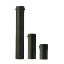 TUBO P/STUFA A PELLET H 100 CM D 10 CM NERO OPACO
