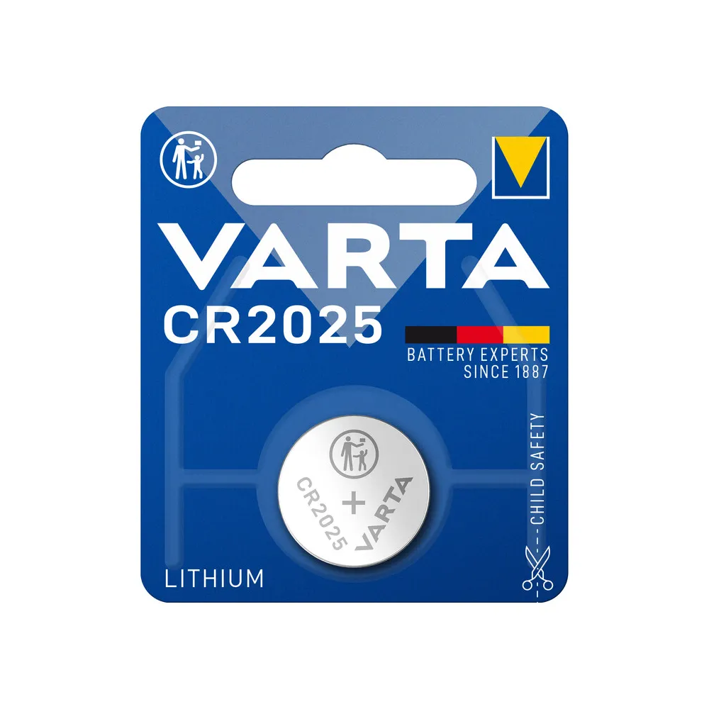 VARTA BATTERIA A BOTTONE CR2025 LITIO BL 1 PZ (10 VARTA BATTERIA A BOTTONE CR2025 LITIO BL 1 PZ (10