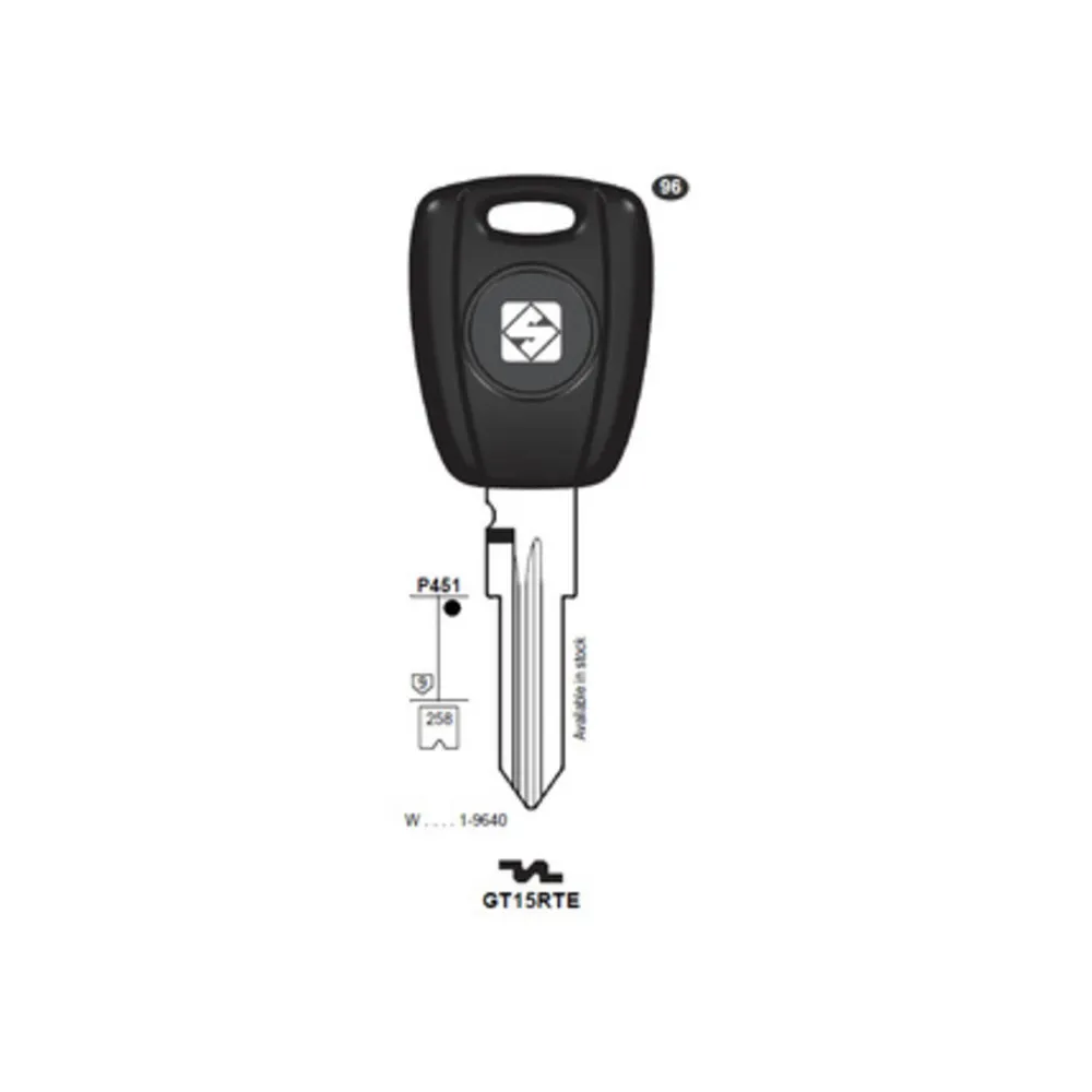 CHIAVI SILCA TRANSP.VUOTA GT15RTE (2