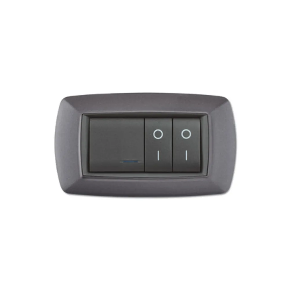 PLACCA LIFE LIVING PLAST GRIGIO CHIARO VULCAN 4P