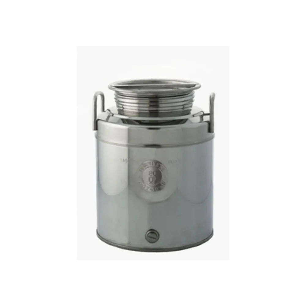 CONTENITORE ACCIAIO INOX P/OLIO 20 L AGGRAFFATO
