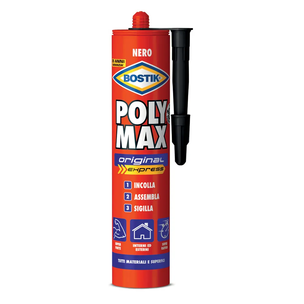 BOSTIK POLYMAX ORIGINAL 425 G NERO CARTUCCIA BOSTIK POLYMAX ORIGINAL 425 G NERO CARTUCCIA