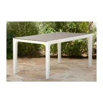 TAVOLO HARMONY 160X90X74 CM BIANCO/CAPPUCCINO
