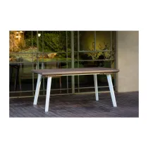 TAVOLO HARMONY ESTENSIBILE 160/240X100X74 CM BIANCO/CAPPUCCINO
