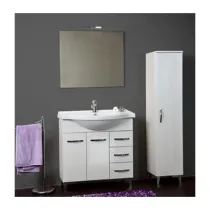 MOBILE BAGNO CLAUDIA 2 ANTE + 3 CASSETTI 85 B.CO PORTUNA