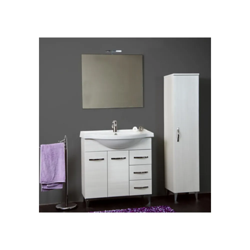 MOBILE BAGNO CLAUDIA 2 ANTE + 3 CASSETTI 85 B.CO PORTUNA MOBILE BAGNO CLAUDIA 2 ANTE + 3 CASSETTI 85 B.CO PORTUNA